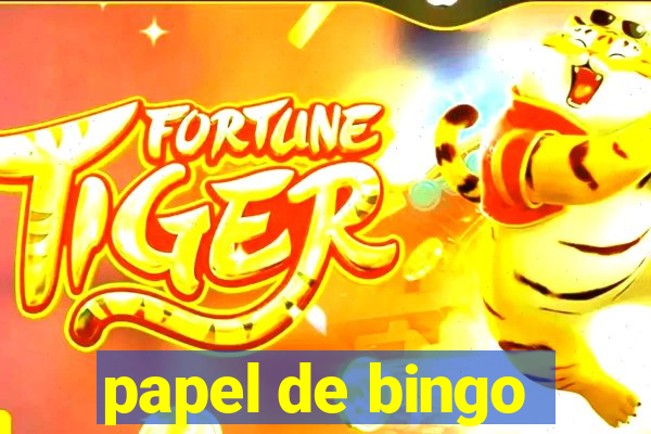 papel de bingo